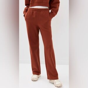 Reformation Kira Wide Leg Sweatpants Size Small Fig Jam Color